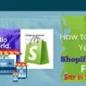 How-to-create-your-own-shopify-store-free-in-2023