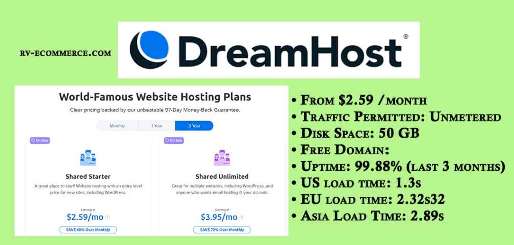 DreamHost Ecommerce Hosting