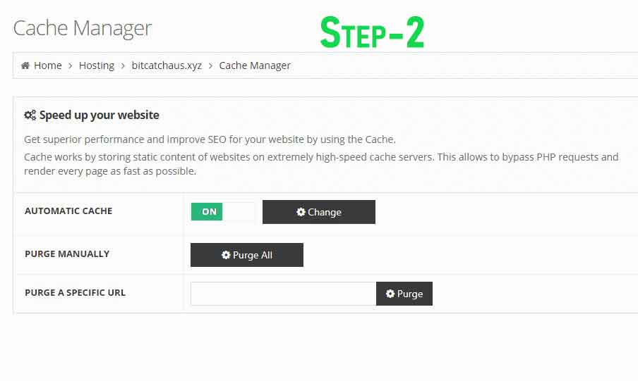 Hostinger-cache-manager-setting
