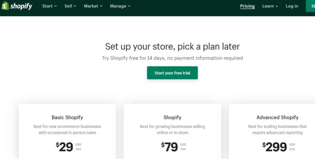 Shopify vs BigCommerce: Pricing