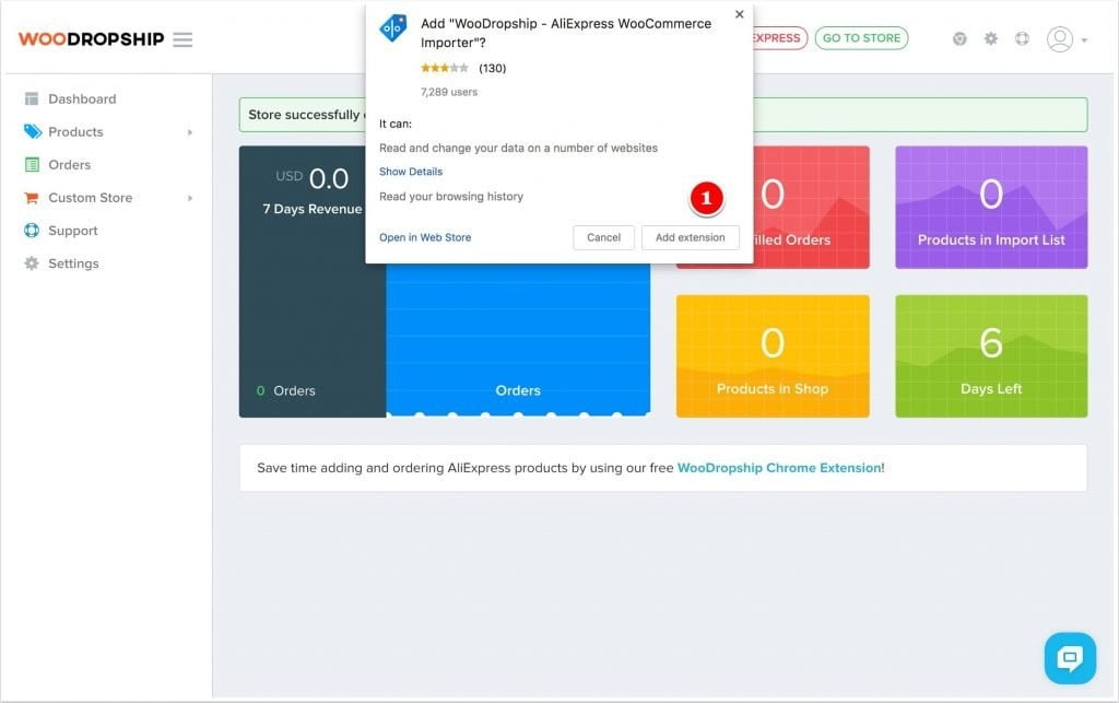 Add WooDropship aliexpress WooCommerce importer