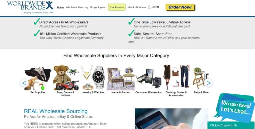 World Wide Brands (Best Budget-Friendly Database Drop Shipping Companies)